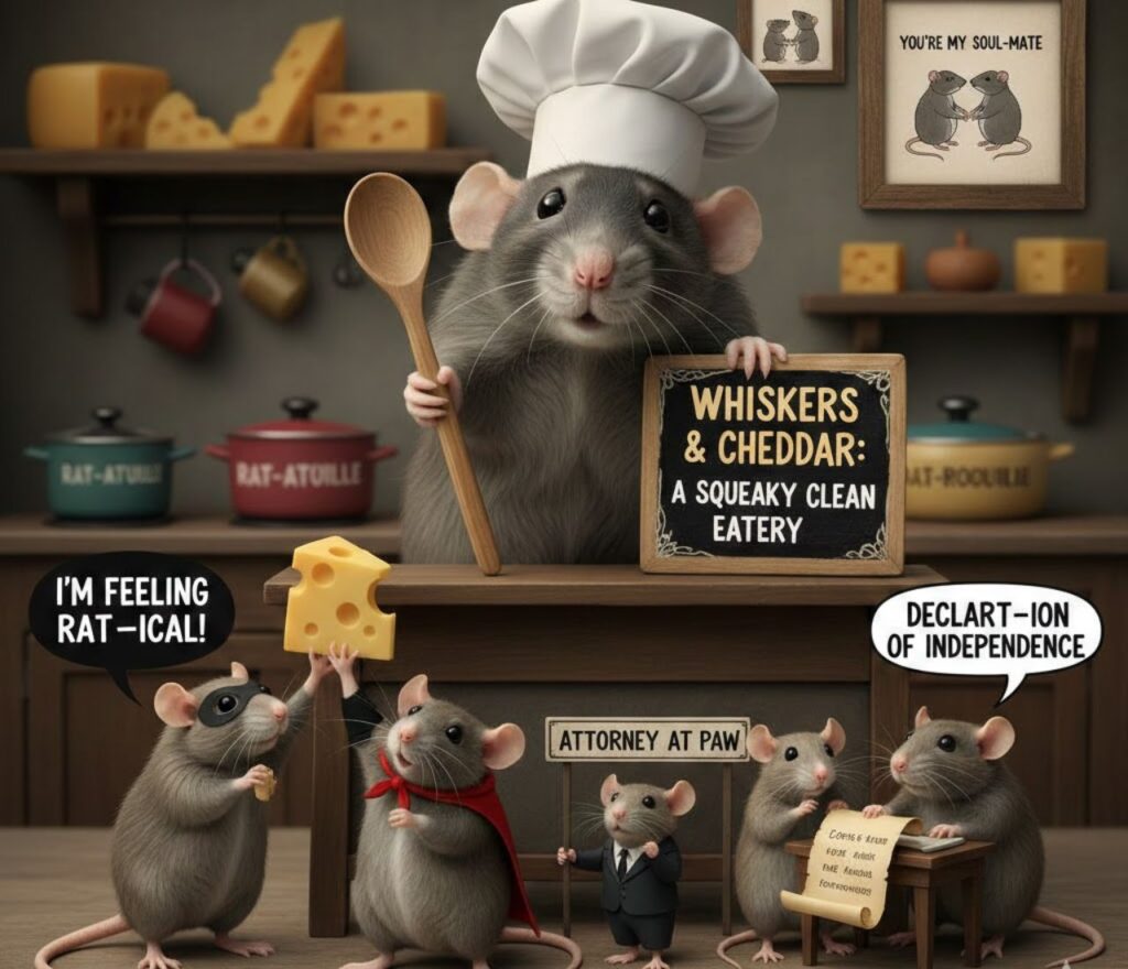 Rat puns for love, full of sweet, playful, and clever wordplay perfect for romantic captions, messages, and flirty posts."