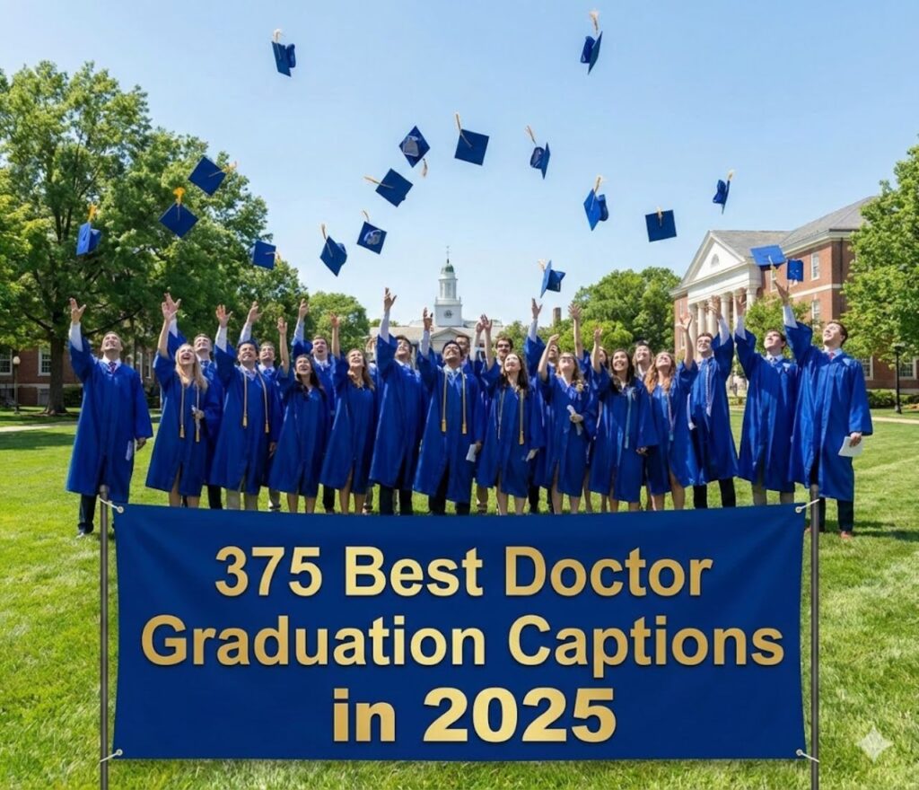 Collection of 375 best doctor graduation captions for 2025, celebrating medical achievements, proud moments, inspirational quotes, and social sharing online.