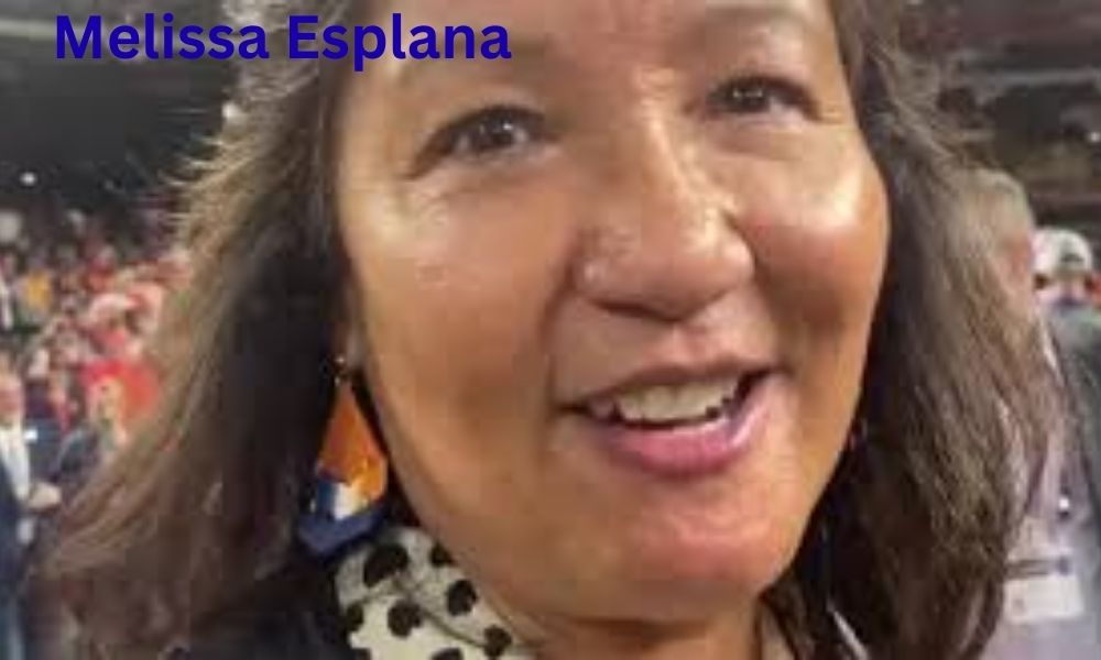 A portrait of Melissa Esplana, wife of MLB legend Dusty Baker, smiling warmly with a graceful, poised demeanor away from the public spotlight.

