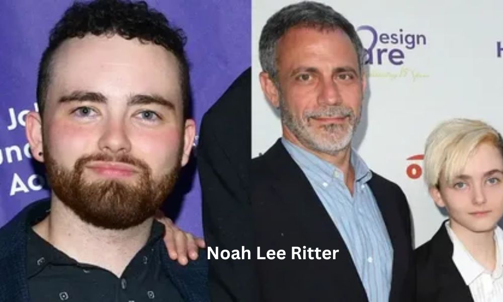 A portrait of Noah Lee Ritter, media personality and son of the late actor John Ritter, known for his transgender identity and LGBTQ+ advocacy.
