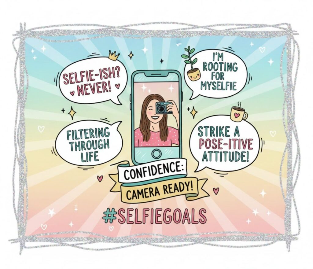 Selfie puns for Instagram featuring playful captions, witty wordplay, confidence humor, trending jokes, and shareable laughs to boost engagement.