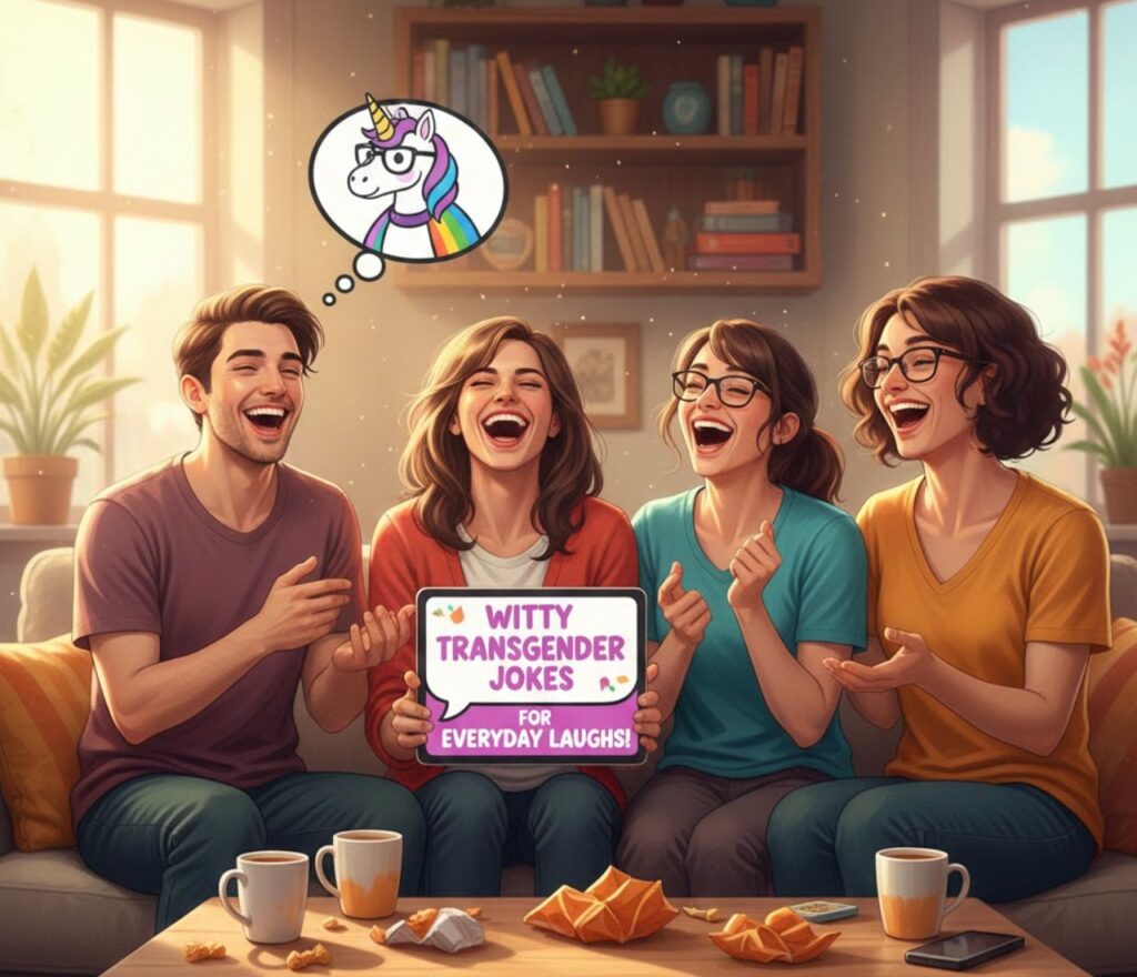 Witty transgender jokes for everyday laughs featuring inclusive humor, clever wordplay, positive vibes, respectful fun, and shareable smiles online.