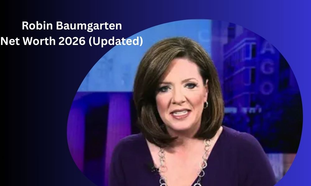 Robin Baumgarten, WGN-TV Chicago morning anchor, Emmy winner and Illinois alum. Actual net worth is not publicly verified; online estimates conflict.